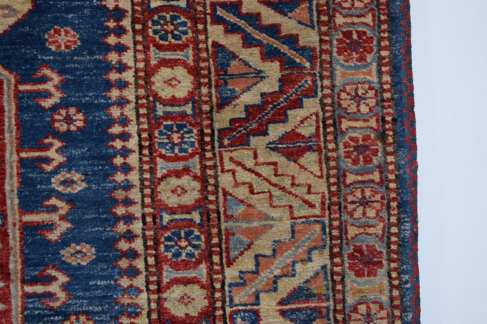 Chobi rug of Caucasian design, Afghanistan, late 20th century, 5ft. 11in. X 4ft. 3in. 1.80m. X 1. - Image 8 of 8