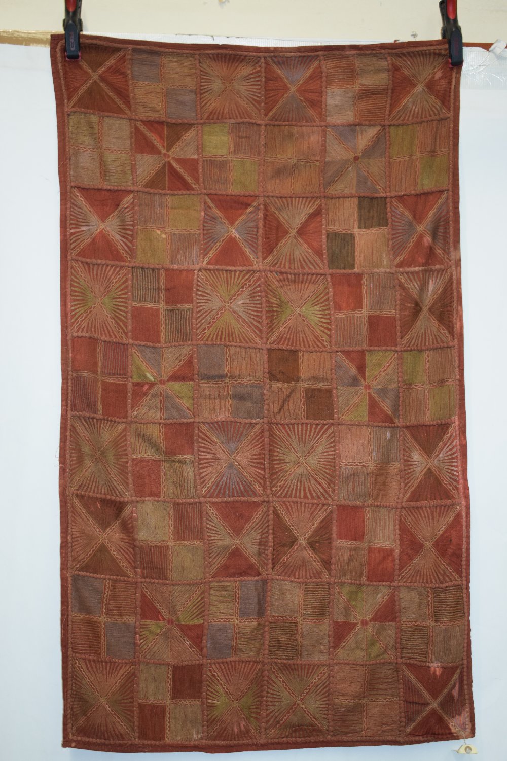 Two Indian cotton quilts, first half 20th century, the first, 64in. X 47in. 163cm. X 119cm. - Image 11 of 18