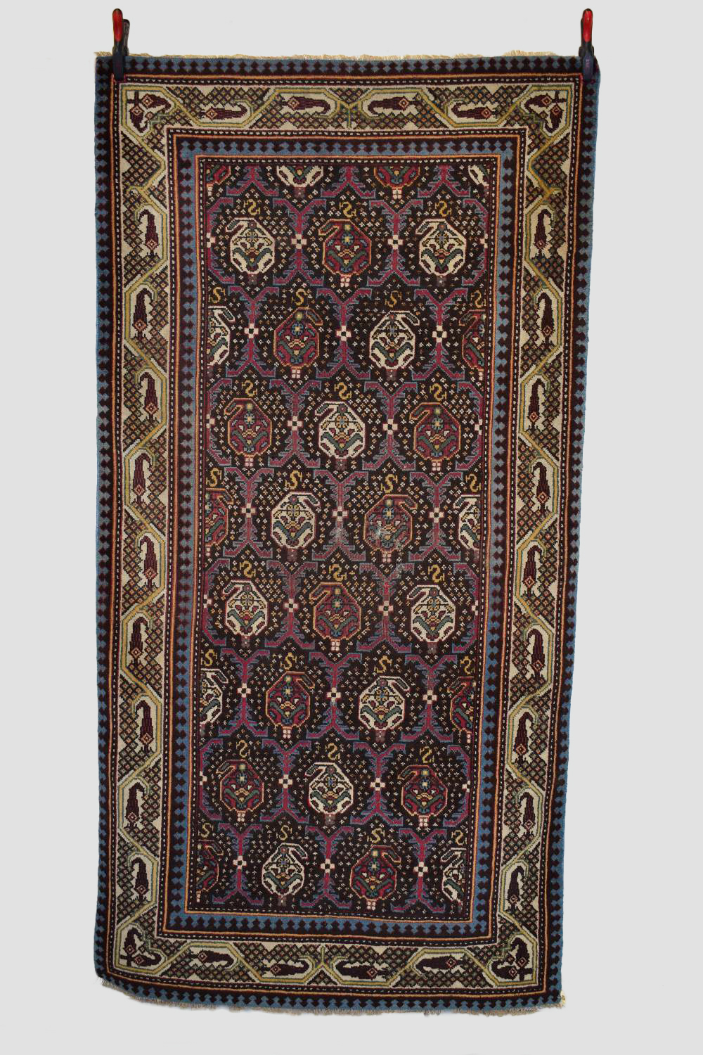 Agra rug, north India, circa 1940s-50s, 7ft. 10in. X 4ft. 2.39m. X 1.22m. Slight wear in places with