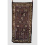 Agra rug, north India, circa 1940s-50s, 7ft. 10in. X 4ft. 2.39m. X 1.22m. Slight wear in places with