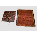 Small Kuba rug, north east Caucasus, early 20th century, 2ft. 6in. X 2ft. 2in. 0.76m. X 0.66m.