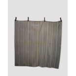 Mianeh grey striped jajim, north west Persia, circa 1950s-60s, 6ft. X 6ft. 6in. 2.01m. X 2.34m.