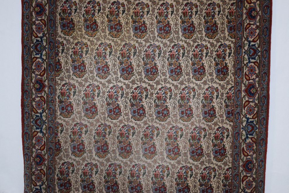 Qum 'boteh' rug, south central Persia, circa 1950s, 7ft. 2in. X 4ft. 5in. 2.18m. X 1.35m. Some - Image 5 of 8