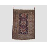 Chichi rug , Kuba district, north east Caucasus, dated 1342 (AD) [1923 AD] 5ft. 10in. X 4ft. 4in.