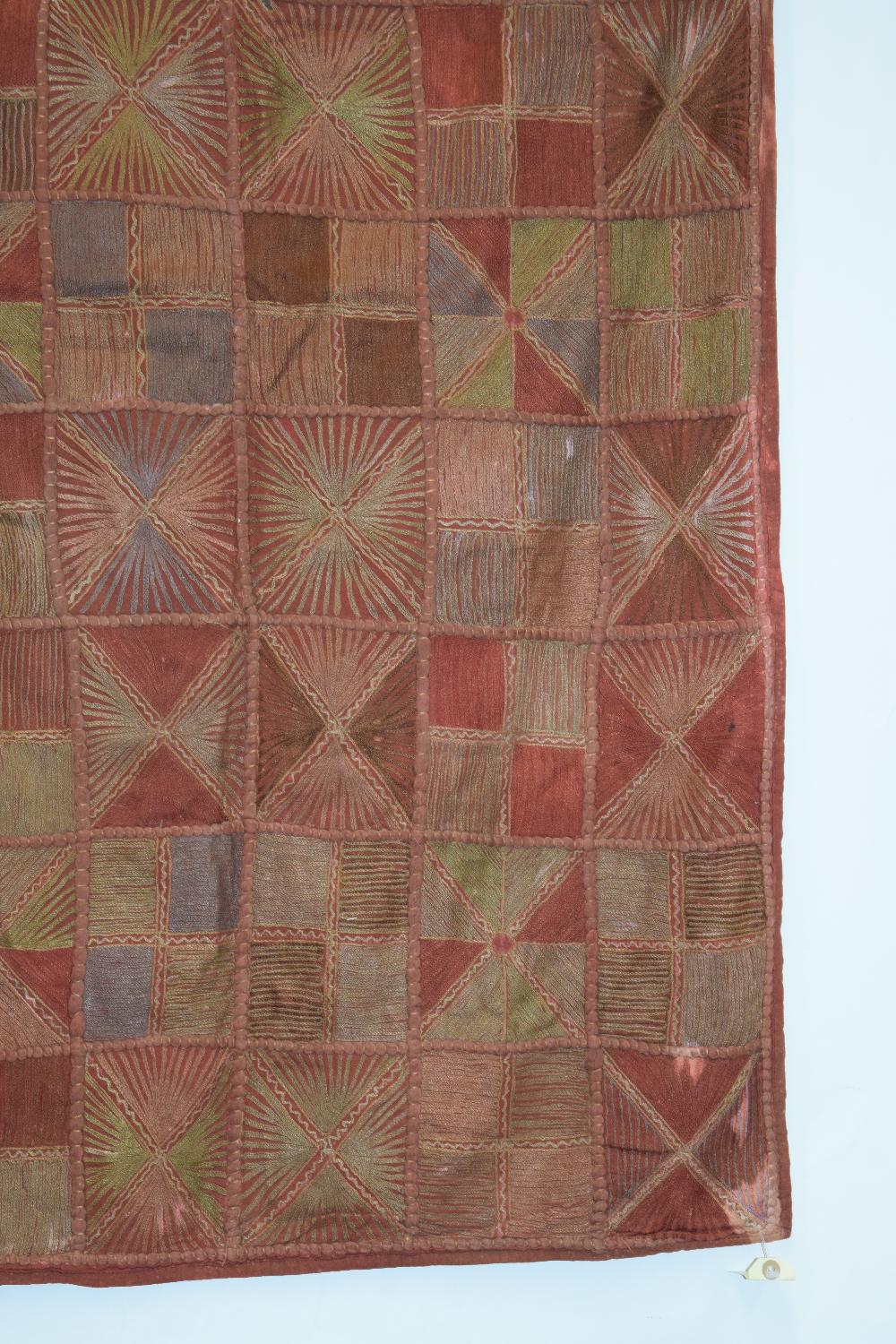 Two Indian cotton quilts, first half 20th century, the first, 64in. X 47in. 163cm. X 119cm. - Image 12 of 18