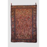 Tafresh rug, north west Persia, circa 1920s-30s, 6ft. 3in. X 4ft. 5in. 1.91m. X 1.35m. Slight wear