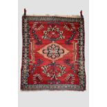 Lilihan rug, north west Persia, circa 1930s-40s, 4ft. 4in. X 3ft. 8in. 1.32m. X 1.12m. Slight wear