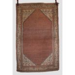 Attractive Seraband rug, north west Persia, circa 1920s-30s, 6ft. 7in. X 4ft. 1in. 2.01m. X 1.25m.