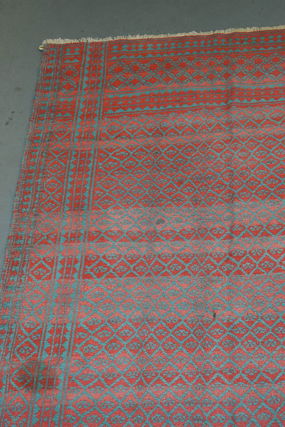 Good Yazd reversible cotton summer flatweave, central Persia, mid-20th century, 8ft. 6in. X 5ft. - Image 4 of 17