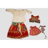 Amended Estimate. Two children's national costumes, early-mid-20th century,