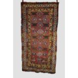 Kurdish long rug, Kurdistan, north west Persia, circa 1920s-30s, 8ft. X 4ft. 2in. 2.44m. X 1.27m.