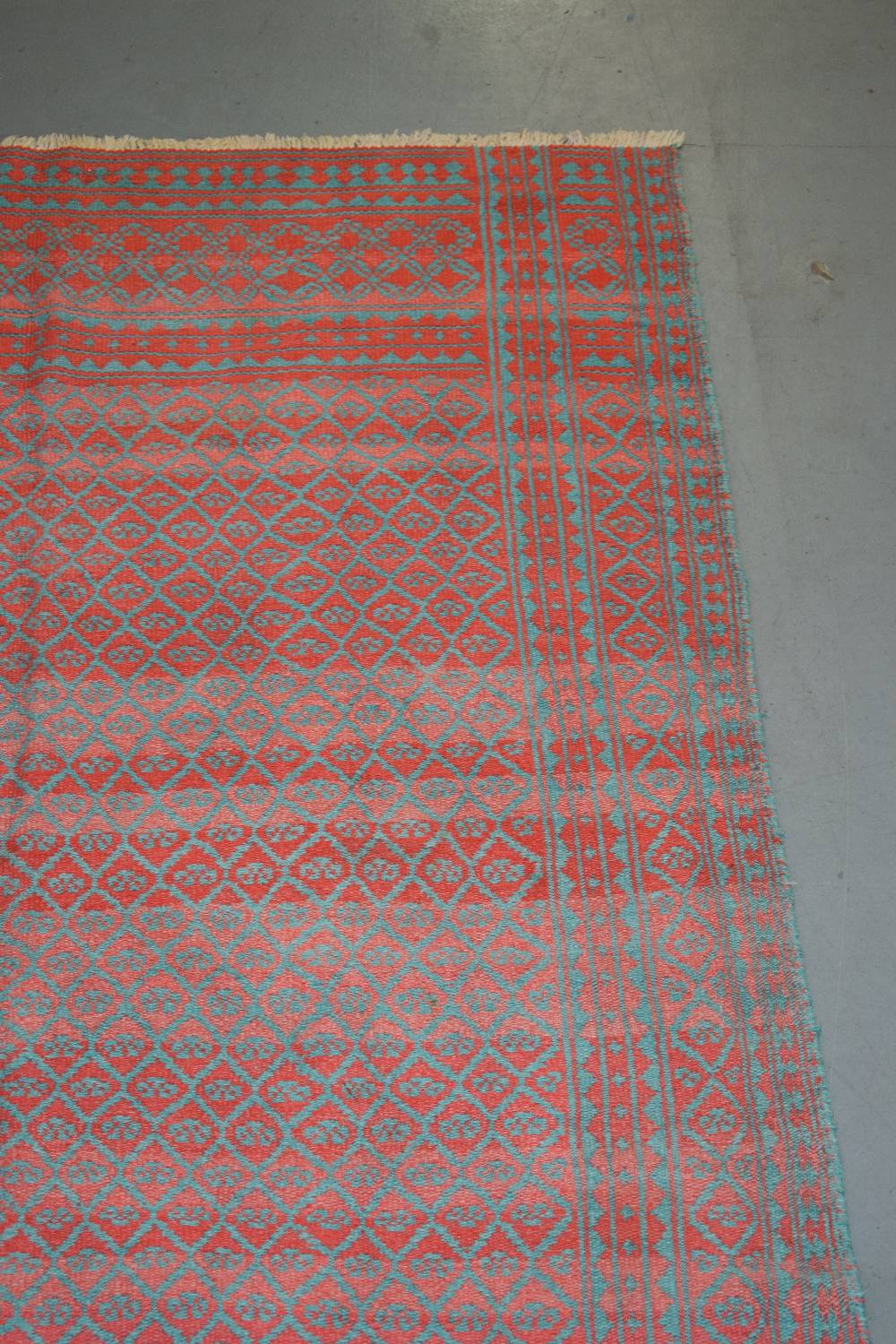 Good Yazd reversible cotton summer flatweave, central Persia, mid-20th century, 8ft. 6in. X 5ft. - Image 3 of 17