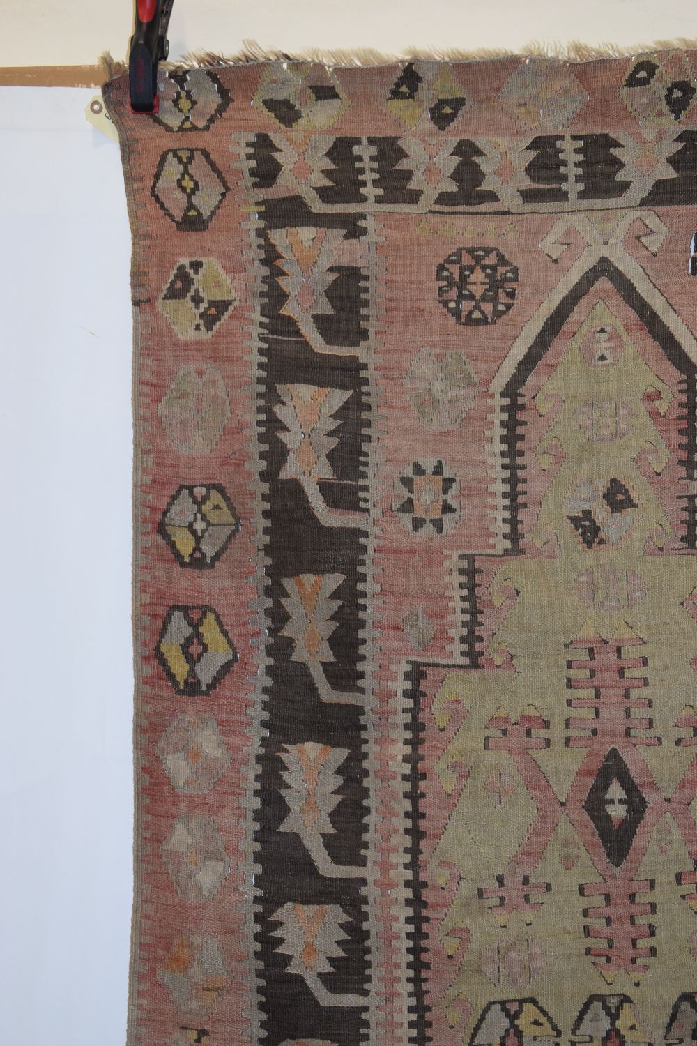Central Anatolian prayer kelim, Konya area, early 20th century, 4ft. 9in. X 3ft. 2in. 1.45m. X 0. - Image 13 of 19