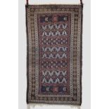 Baluchi brocaded flatwoven rug, Khorasan, north east Persia, circa 1930s, 6ft. 3in. X 3ft. 5in. 1.