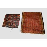 Small Kuba rug, north east Caucasus, early 20th century, 2ft. 6in. X 2ft. 2in. 0.76m. X 0.66m.
