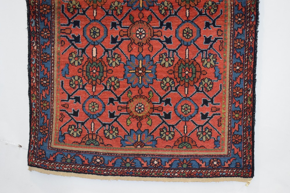 Hamadan rug, north west Persia, circa 1940s, 6ft. 5in. X 4ft. 3in. 1.96m. X 1.30m. Small re-weave to - Image 7 of 9