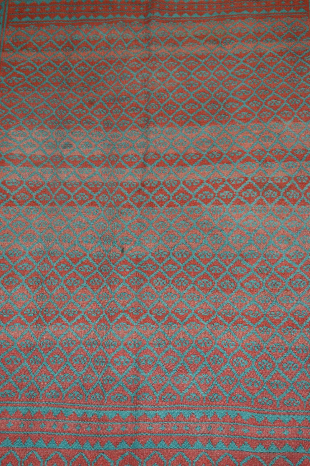 Good Yazd reversible cotton summer flatweave, central Persia, mid-20th century, 8ft. 6in. X 5ft. - Image 6 of 17