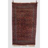 Bijar rug, north west Persia, circa 1930s-40s, 7ft. 4in. X 4ft. 4in. 2.24m. X 1.32m. Light red field