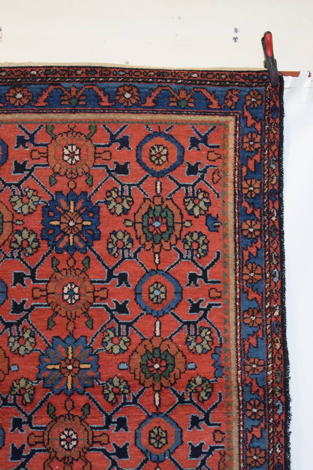 Hamadan rug, north west Persia, circa 1940s, 6ft. 5in. X 4ft. 3in. 1.96m. X 1.30m. Small re-weave to - Image 3 of 9