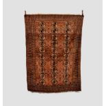 Ersari Turkmen 3 x 10 gul carpet, north east Afghanistan, circa 1920s-30s, 7ft. 3in. X 5ft. 2in. 2.