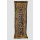 Afshan long rug, Kuba area, north east Caucasus, late 19th century, 10ft. 5in. X 3ft. 2in. 3.17m.