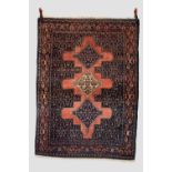 Afshar rug, Kerman province, south east Persia, circa 1940s-50s, 5ft. 7in. X 4ft. 2in. 1.70m. X 1.