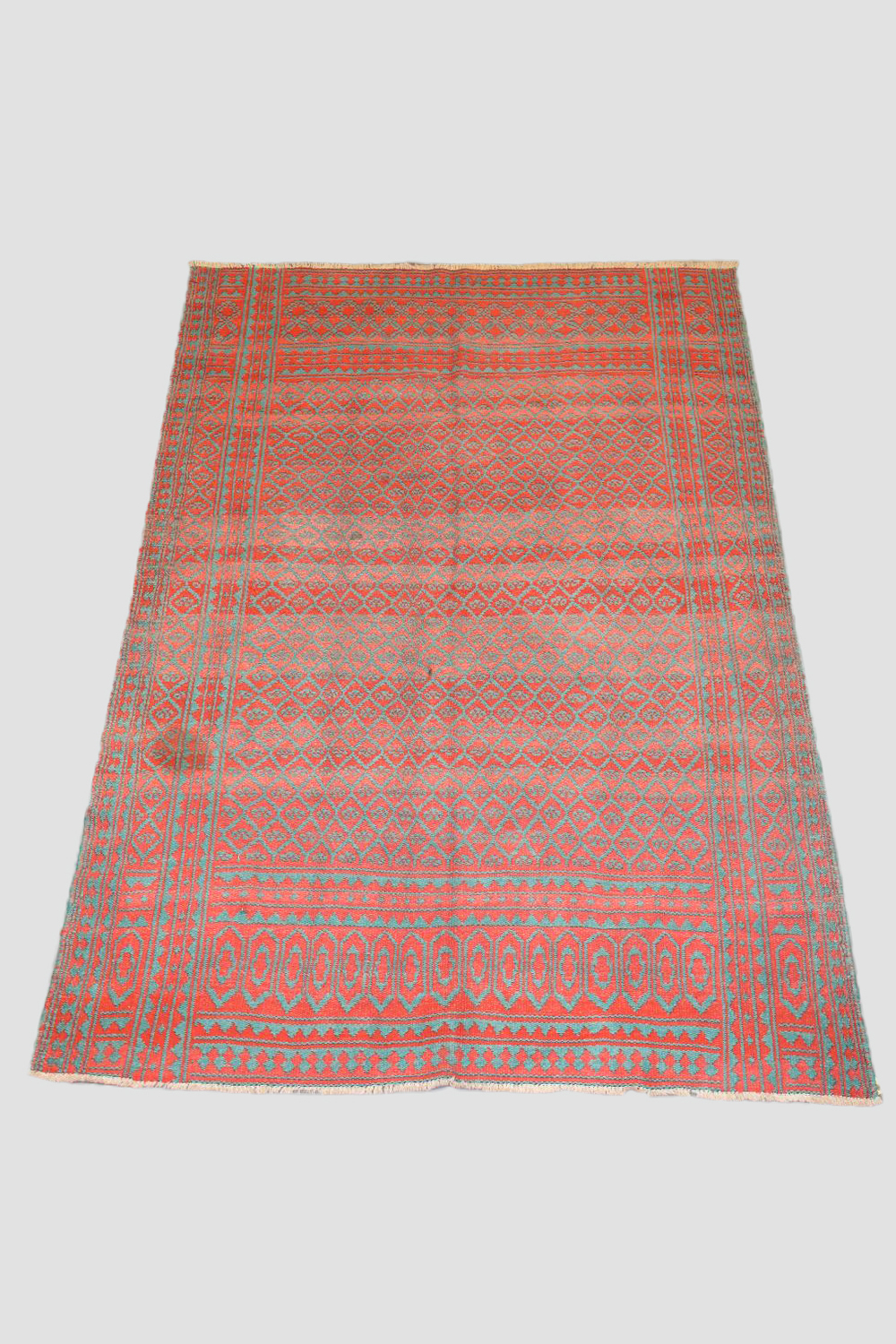 Good Yazd reversible cotton summer flatweave, central Persia, mid-20th century, 8ft. 6in. X 5ft.