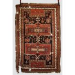 Kazak rug, south west Caucasus, early 20th century, 6ft. X 3ft. 11in. 1.83m. X 1.20m. Overall wear