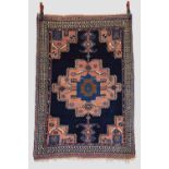 Afshar rug, Kerman area, south east Persia, circa 1920s-30s, 4ft. 7in. X 3ft. 6in. 1.40m. X 1.07m.