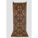 Seichur long rug with ivory field, Kuba region, north east Caucasus, second half 19th century,