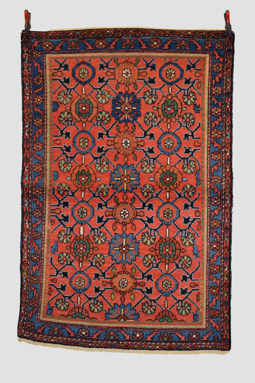 Hamadan rug, north west Persia, circa 1940s, 6ft. 5in. X 4ft. 3in. 1.96m. X 1.30m. Small re-weave to
