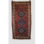 Caucasian prayer rug, probably Kazak area, south west Caucasus, early 20th century, 8ft. 3in. X 4ft.
