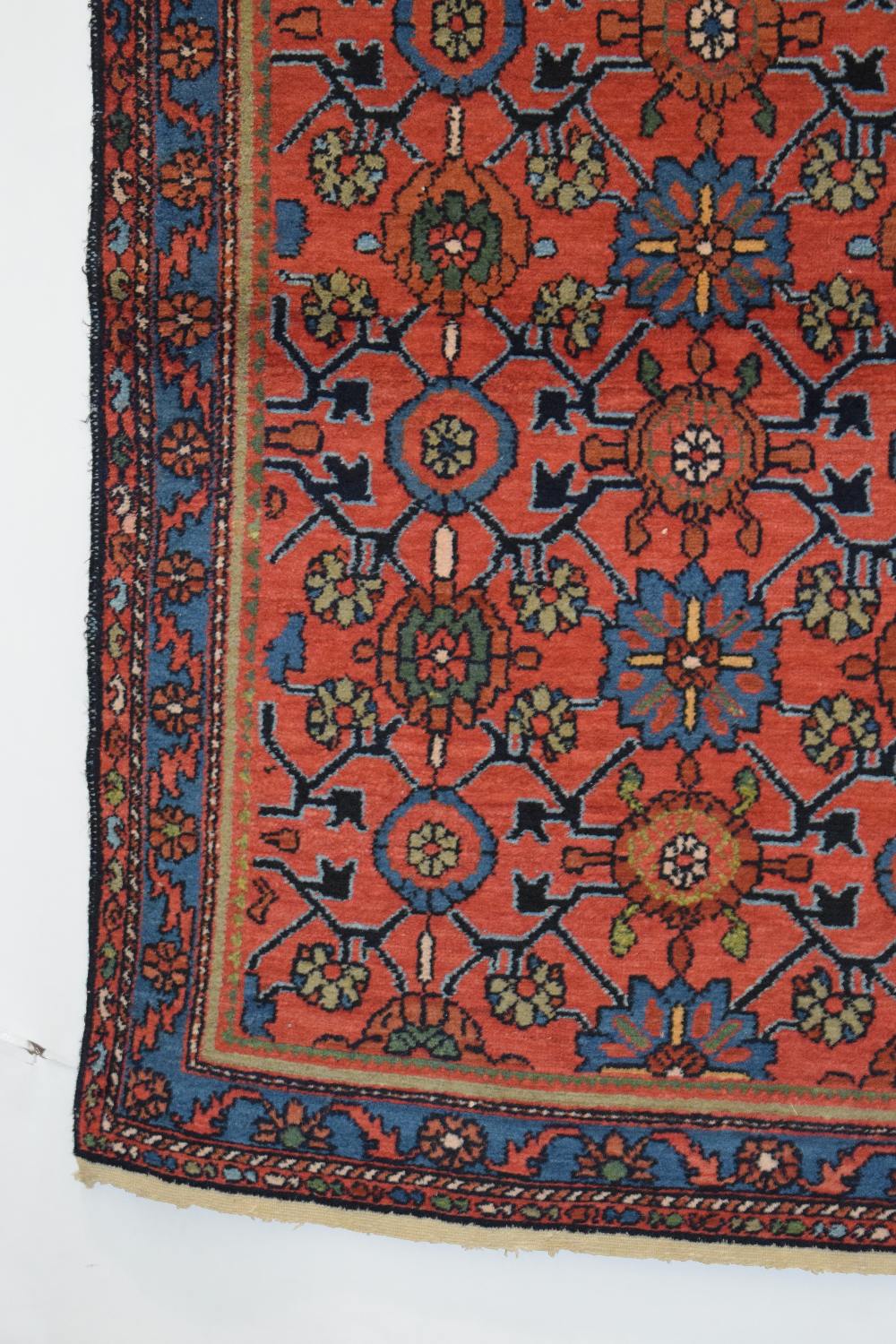 Hamadan rug, north west Persia, circa 1940s, 6ft. 5in. X 4ft. 3in. 1.96m. X 1.30m. Small re-weave to - Image 5 of 9