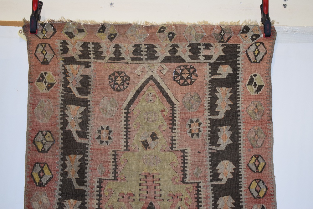 Central Anatolian prayer kelim, Konya area, early 20th century, 4ft. 9in. X 3ft. 2in. 1.45m. X 0. - Image 15 of 19