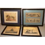J Darcis after Cvernet. A pair of early nineteenth century French engravings, Le Jockey Aumontaire