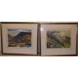 Philip Rickman 1934. A pair of signed watercolour drawing, of views in the Highlands of Scotland,