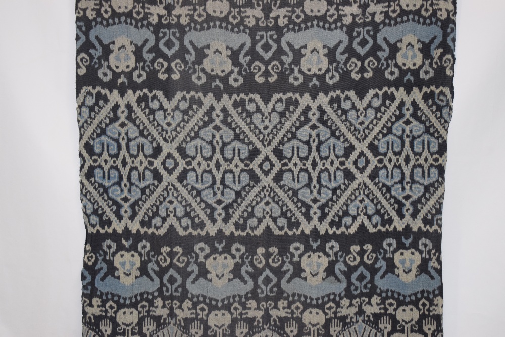 Three Indonesian textiles comprising:Two ikat hingii kombu (man's mantle), Sumba, east Indonesia, - Image 4 of 19