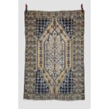 Mazlaghan rug, north west Persia, circa 1930s, 6ft. 3in. x 4ft. 2in. 1.91m. x 1.27m. Overall wear