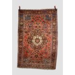 Saruk rug, north west Persia, circa 1930s-40s, 6ft. 8in. X 4ft. 8in. 2.03m. X 1.42m. Slight loss