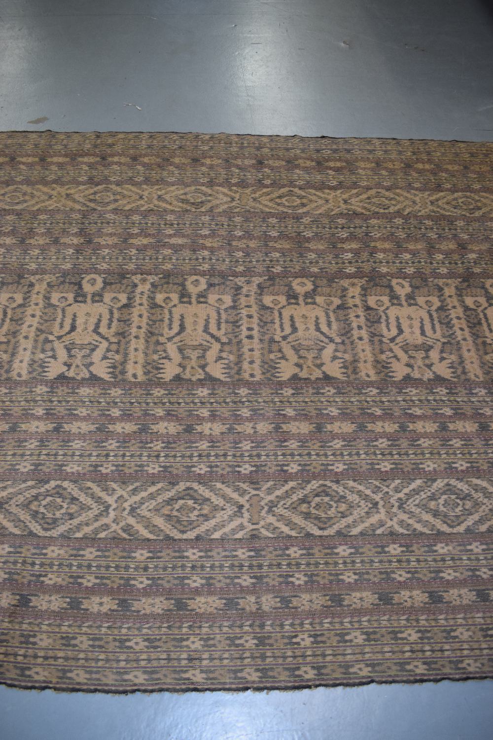 Three Indonesian textiles comprising:Two ikat hingii kombu (man's mantle), Sumba, east Indonesia, - Image 16 of 19