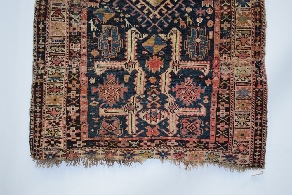 Two Caucasian rugs, early 20th century, the first, Derbend rug fragment, north east Caucasus, 4ft. - Image 9 of 24