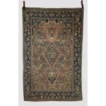 Natanz prayer rug, Esfahan province, central Persia, circa 1930s, 6ft. 8in. X 4ft. 4in. 2.03m. X 1.