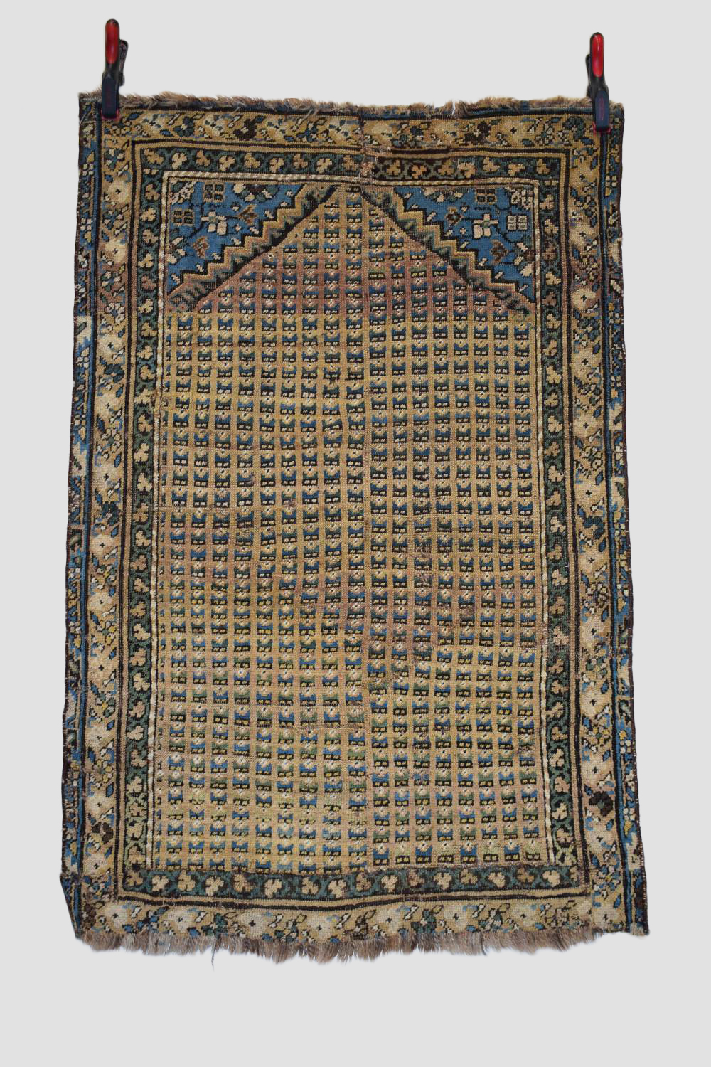 Two Caucasian rugs, early 20th century, the first, Derbend rug fragment, north east Caucasus, 4ft.