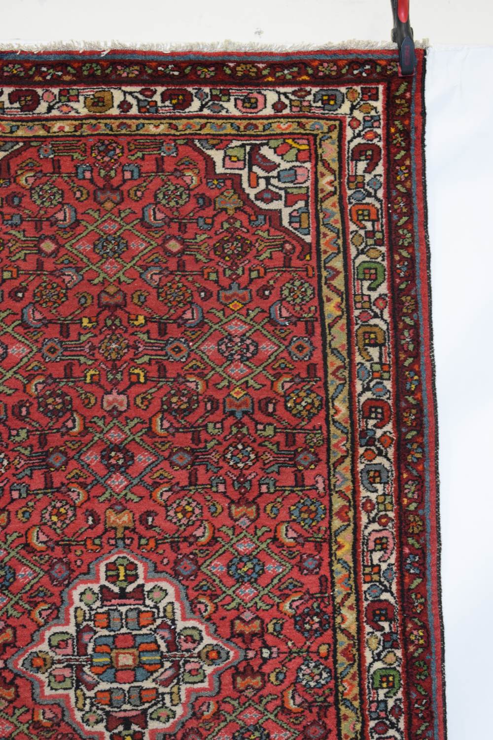 Hamadan rug, north west Persia, circa 1930s-40s, 7ft. 1in. x 3ft. 8in. 2.16m. x 1.12m. Red field - Image 3 of 10