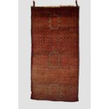 Baluchi rug, north east Afghanistan, circa 1940s-50s, 6ft. 6in. X 3ft. 4in. 1.98m. X 1.02m. Some