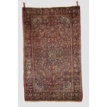 Kashan rug, west Persia, circa 1930s, 6ft. 11in. X 4ft. 3in. 2.11m. X 1.30m. Overall even wear