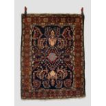 Malayer rug, north west Persia, circa 1920s-30s, 4ft. 8in. X 3ft. 7in. 1.42m. X 1.09m. Small areas