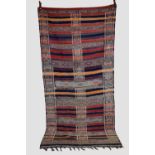 Moroccan brocaded flatweave cover by the nomadic tribes of the Zemmour Confederacy, circa 1950s,