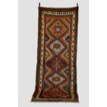 Bordjalou Kazak long rug, south west Caucasus, late 19th/early 20th century, 10ft. X 4ft. 3.05m. X