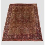 Bijar carpet, north west Persia, circa 1940s-50s, 10ft. 6in. X 7ft. 3in. 3.20m. X 2.21m. Small paint